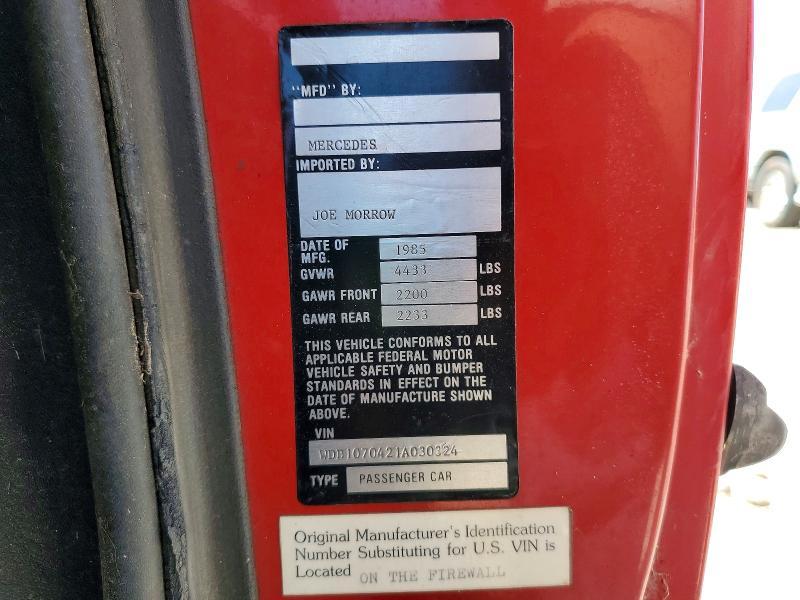 1985 Mercedes-Benz 380sl