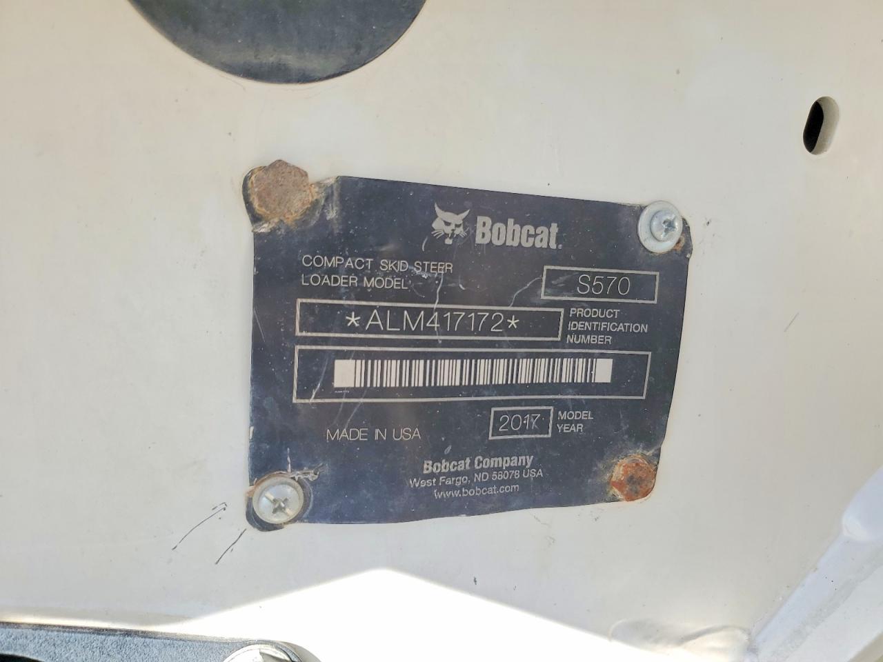 2019 Bobcat S570 Skid Steer Loader