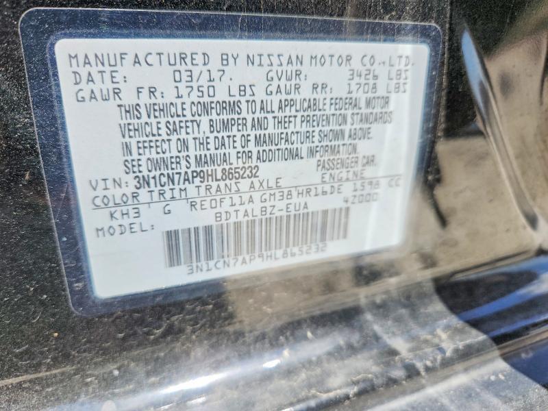 2017 Nissan Versa 1.6 sv