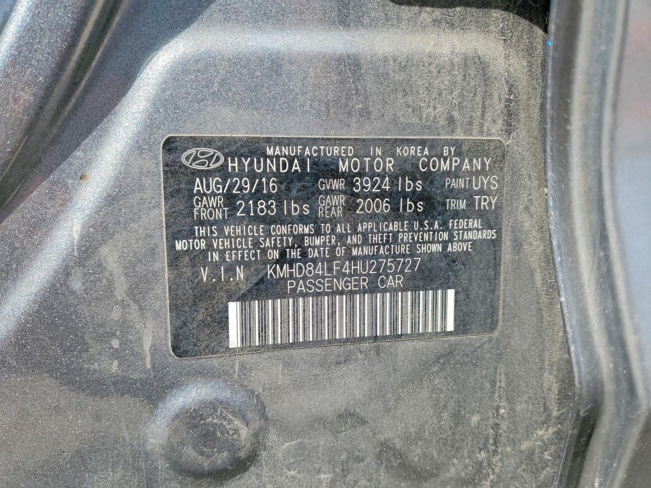 2017 Hyundai Elantra Value Edition