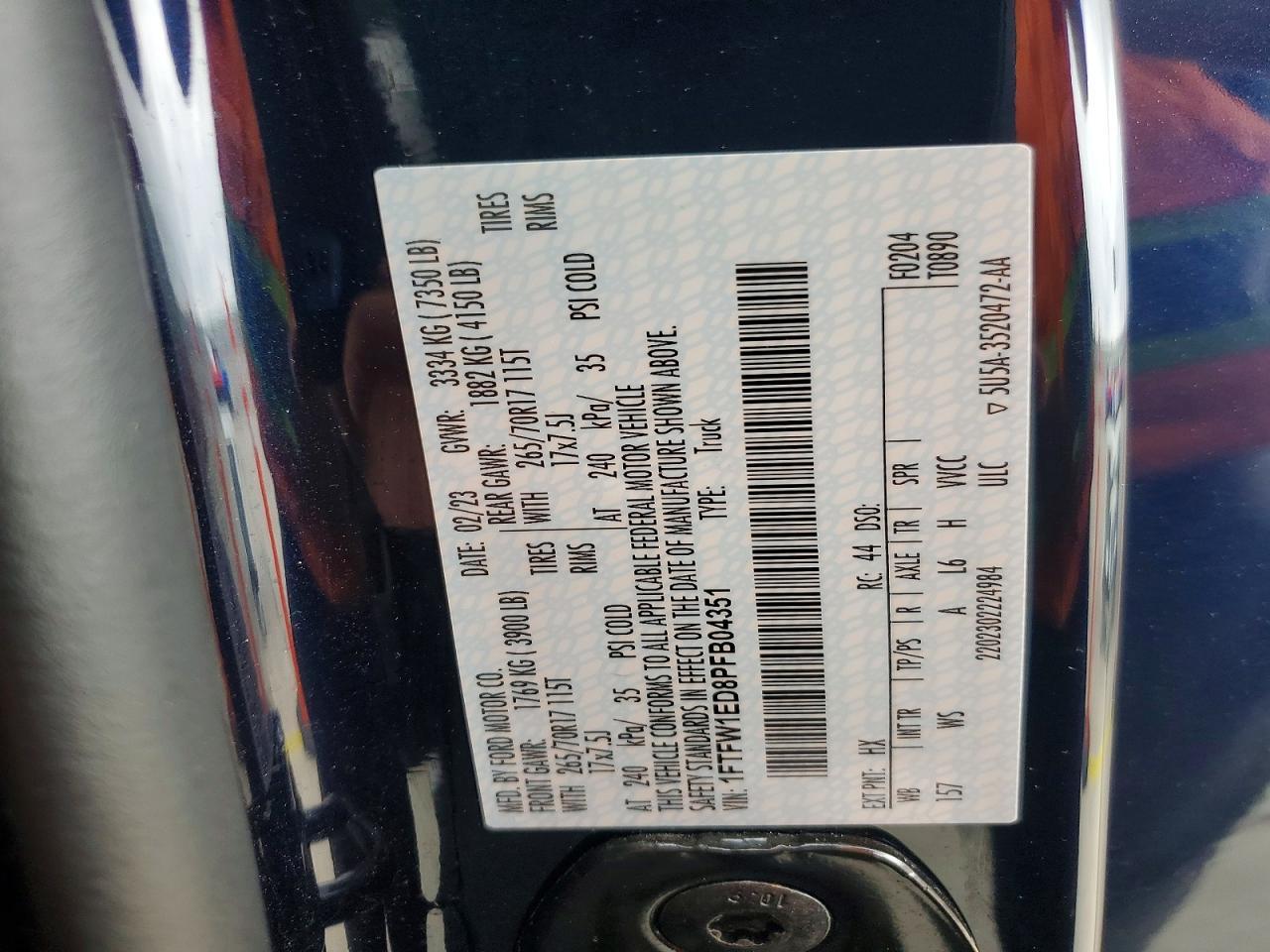 2023 Ford F150 Supercrew