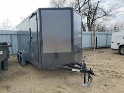 Salvage trucks for sale at Temple, TX auction: 2026 Sawyer 7BP16 Enclosed Cargo Trailer