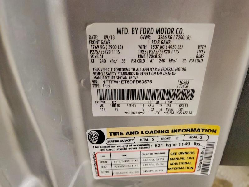 2013 Ford F150 Supercrew