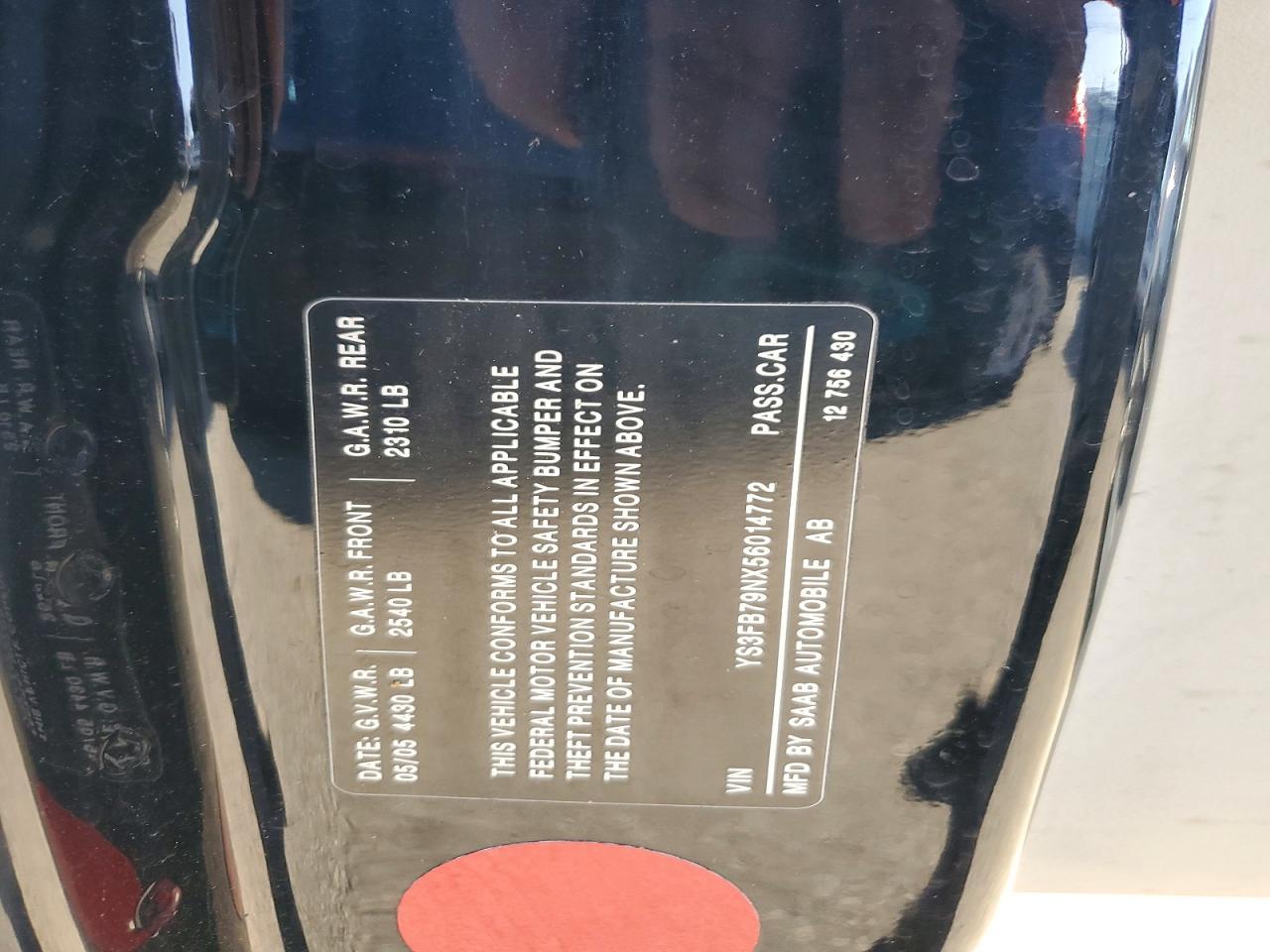 2005 Saab 9-3 Linear