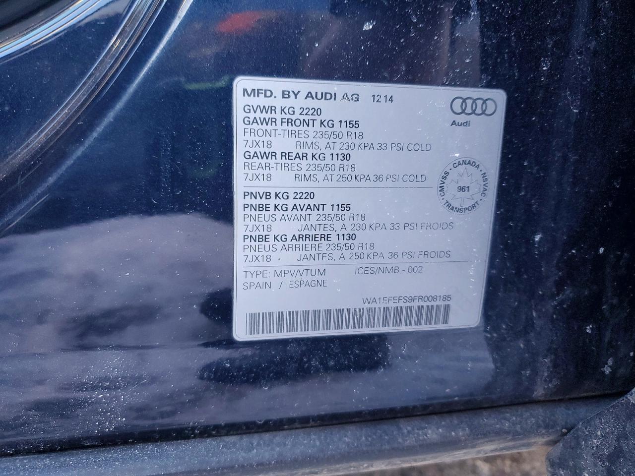 2015 Audi Q3 Premium Plus
