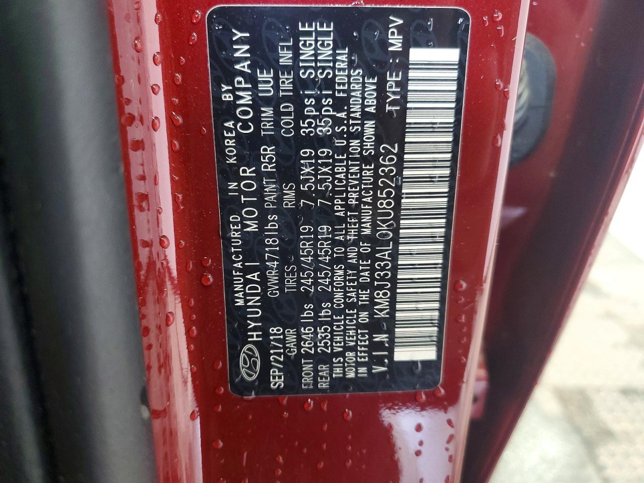 2019 Hyundai Tucson Sport