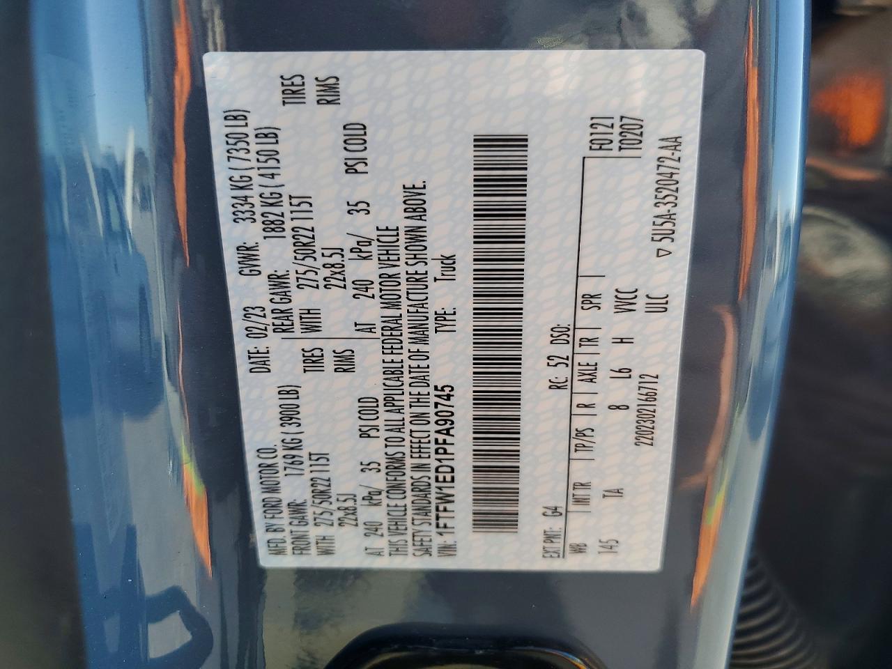 2023 Ford F150 Supercrew