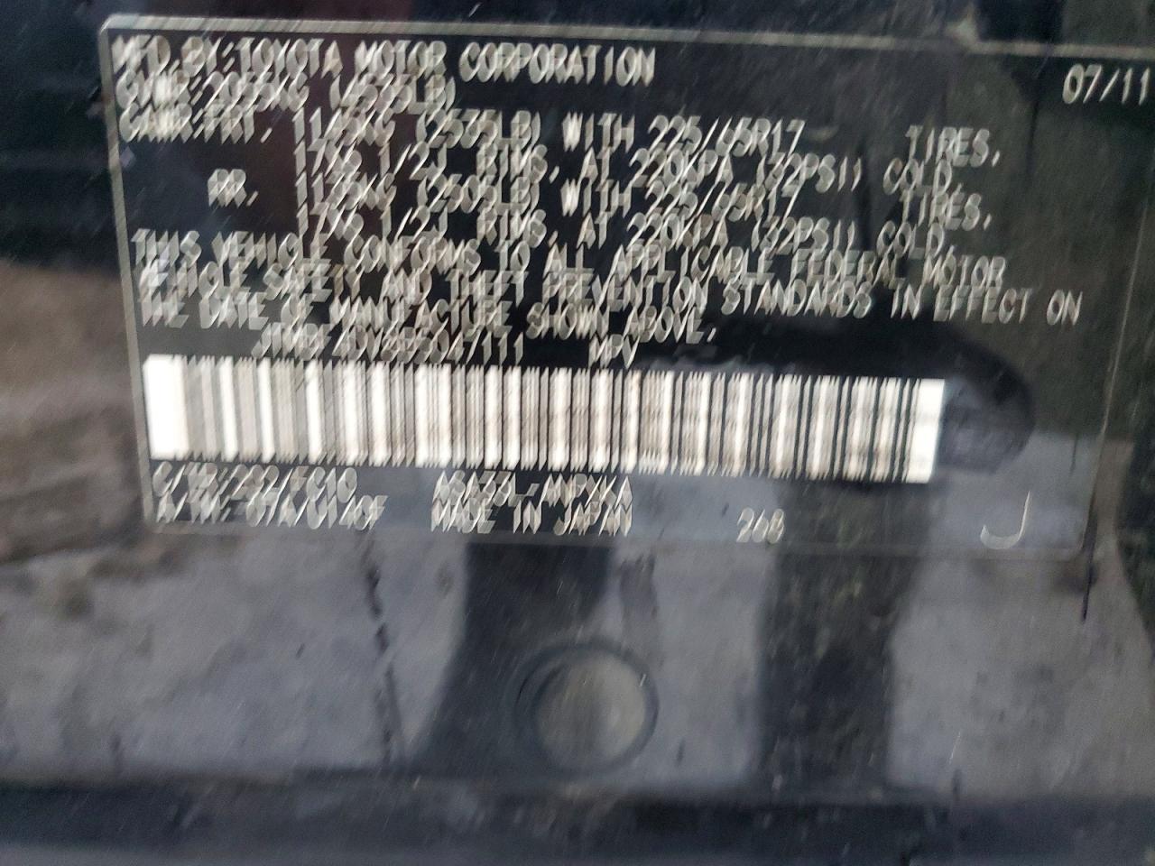 2011 Toyota Rav4 Base