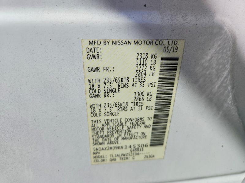 2019 Nissan Murano s