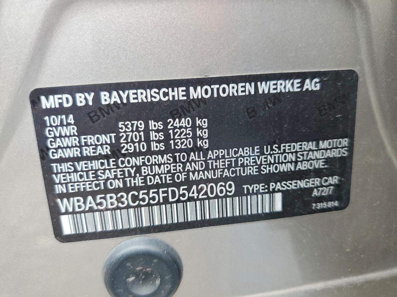 2015 BMW 535 xi