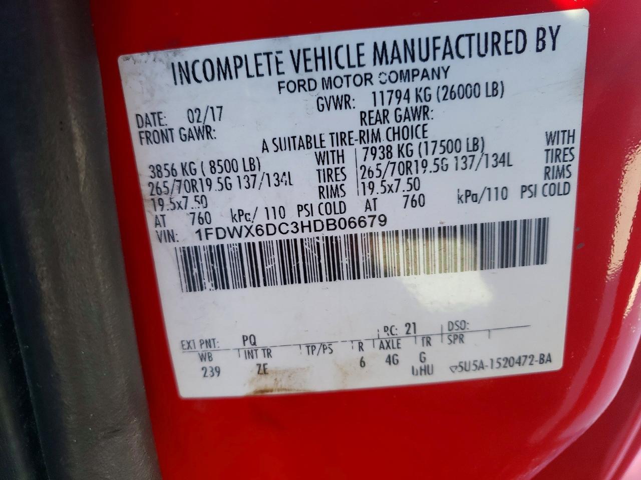 2017 Ford F650 Super