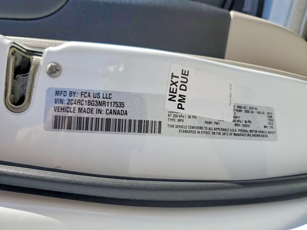 2022 Chrysler Pacifica Touring l