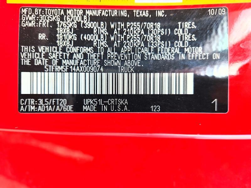2010 Toyota Tundra Grade