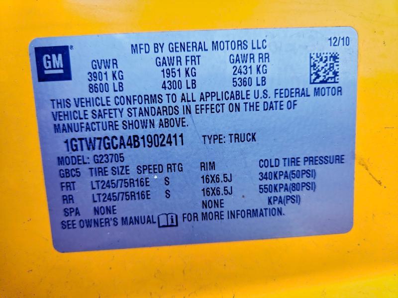 2011 GMC Savana G2500