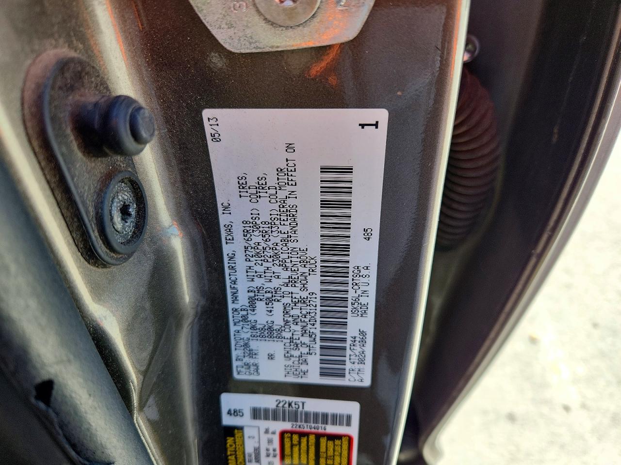 2013 Toyota Tundra Grade