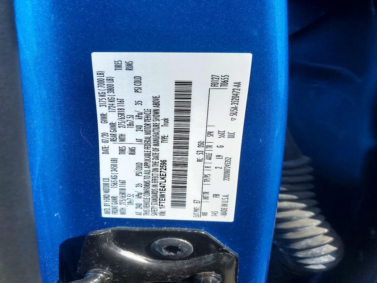 2020 Ford F150 Supercrew