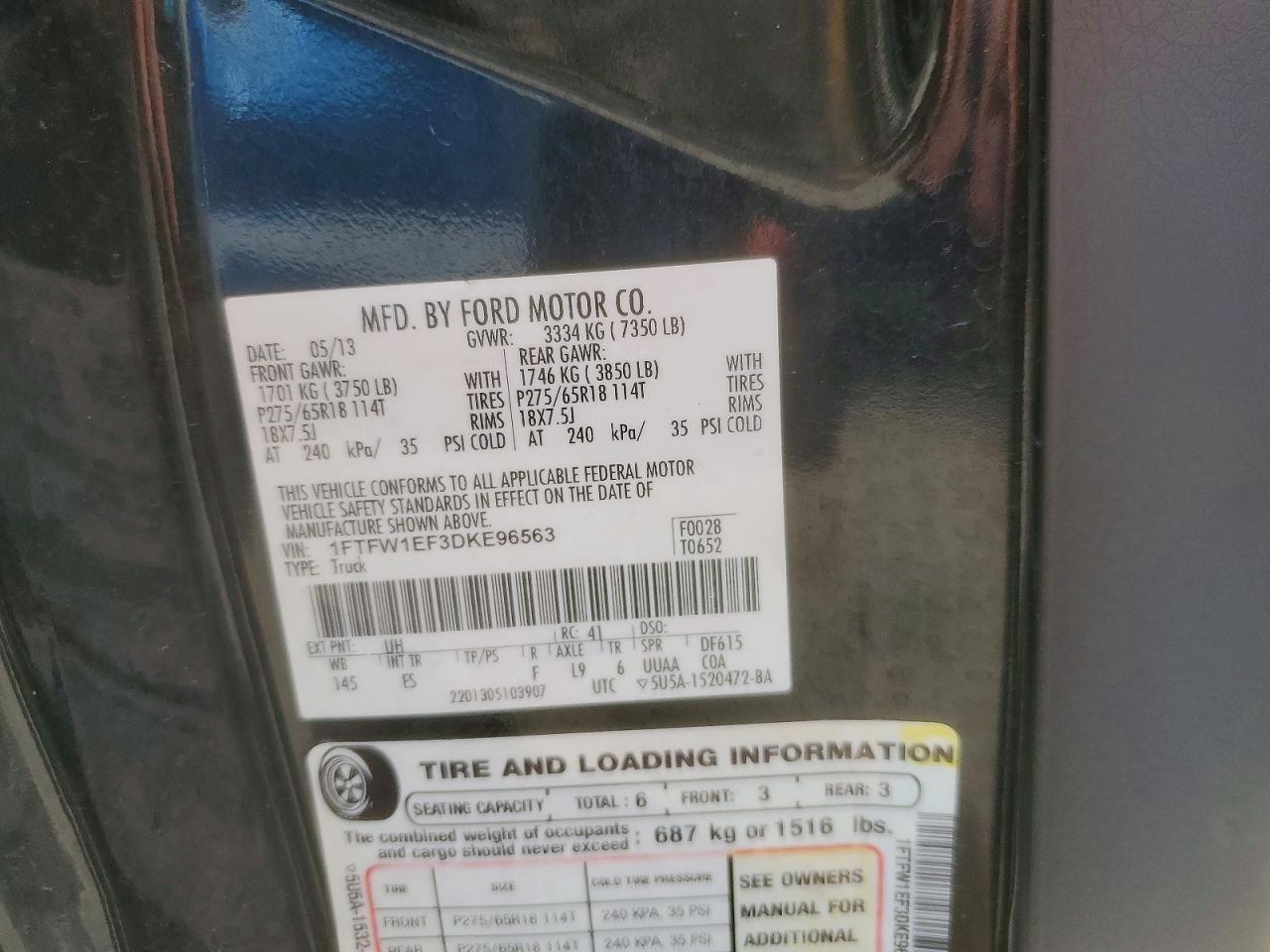 2013 Ford F150 Supercrew