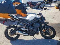 Salvage motorcycles for sale at Orlando, FL auction: 2024 Triumph Street Triple 765 R