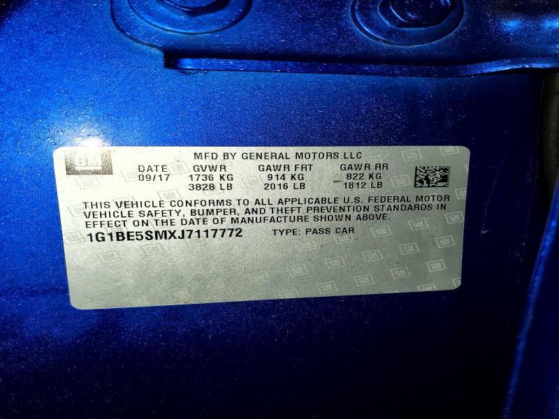 2018 Chevrolet Cruze lt