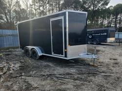 Salvage trucks for sale at Seaford, DE auction: 2025 Unknown 2025 Alcom Enclosed Cargo Trailer