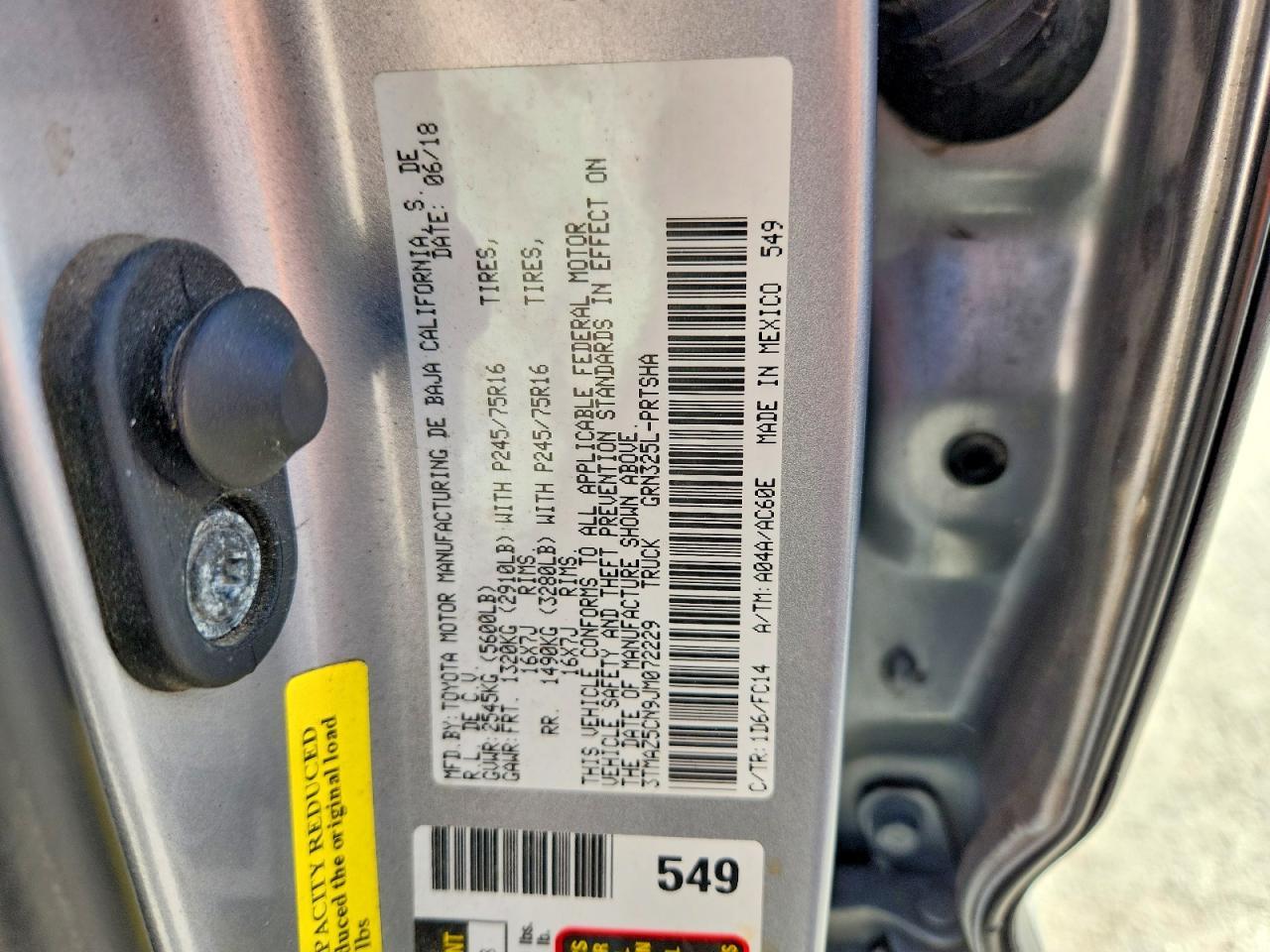 2018 Toyota Tacoma SR5 V6