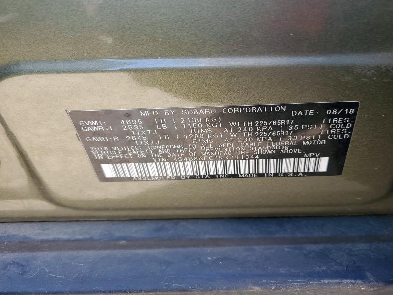 2019 Subaru Outback 2.5i Premium