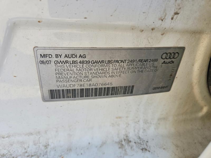 2008 Audi A4 2.0t Quattro