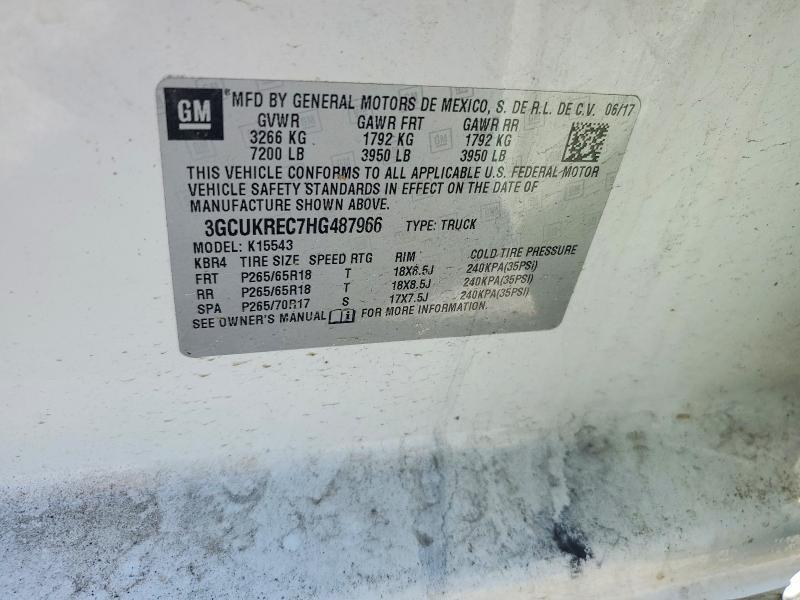 2017 Chevrolet Silverado K1500 lt