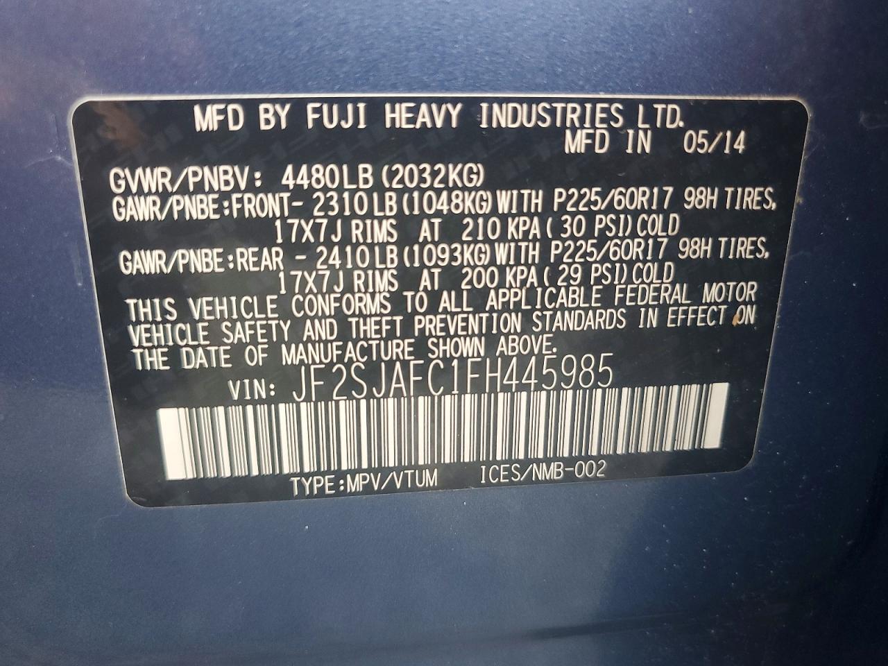 2015 Subaru Forester 2.5i Premium