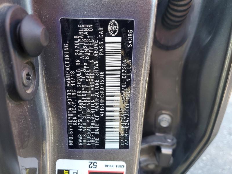 2019 Toyota Camry se