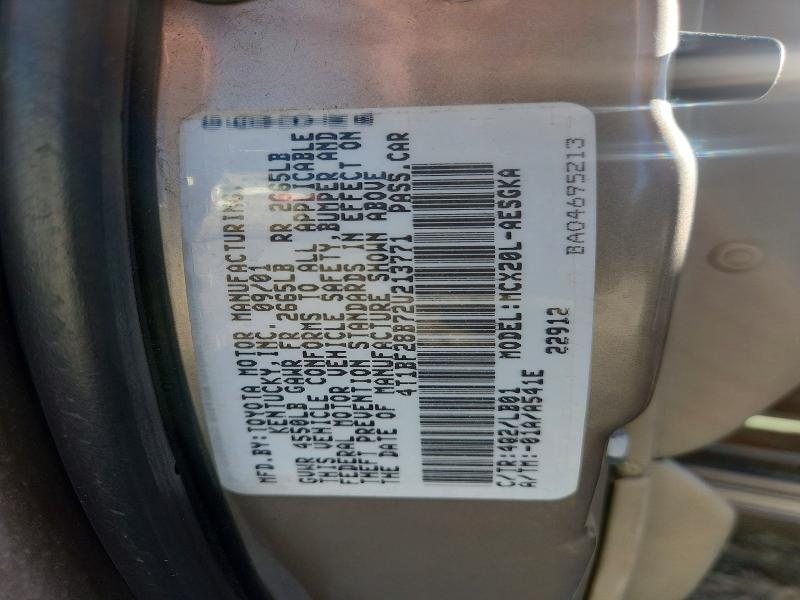 2002 Toyota Avalon xls