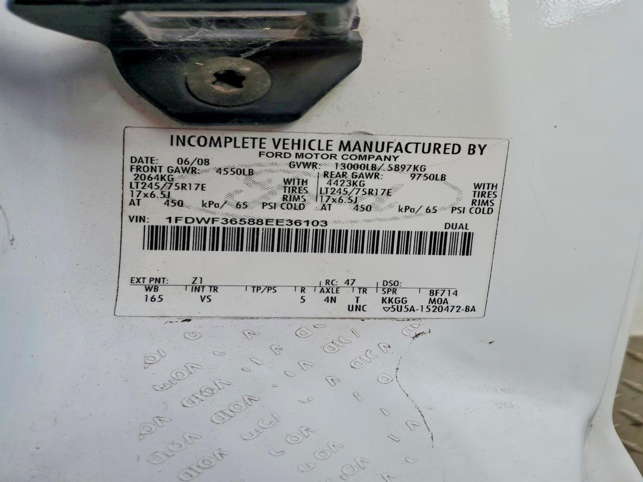 2008 Ford F350 Super Duty Utility / Service Truck