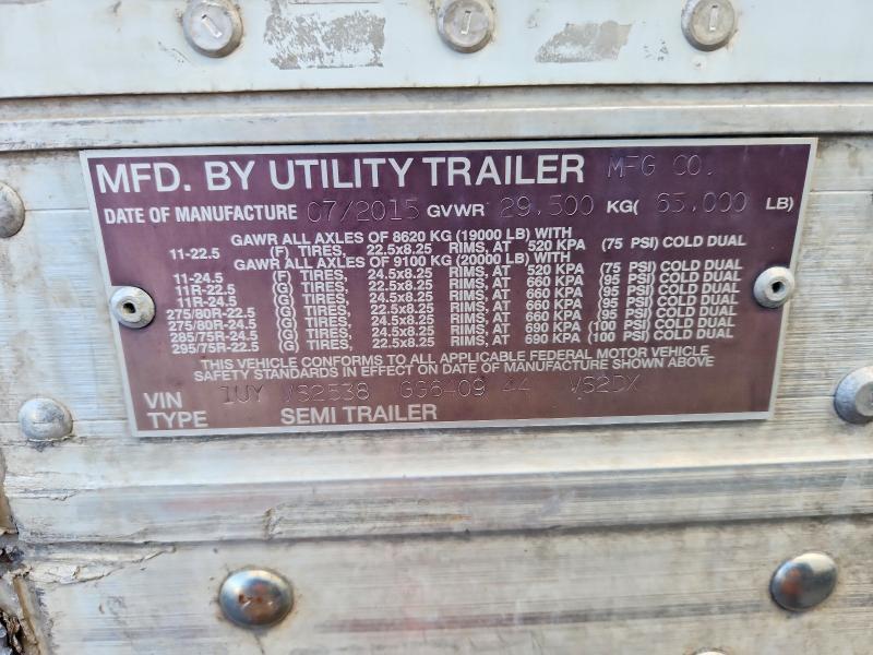 2016 Utility Vs2dx dry van Trailer