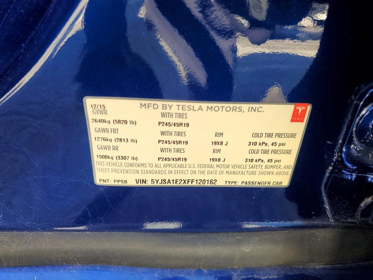 2015 Tesla Model s