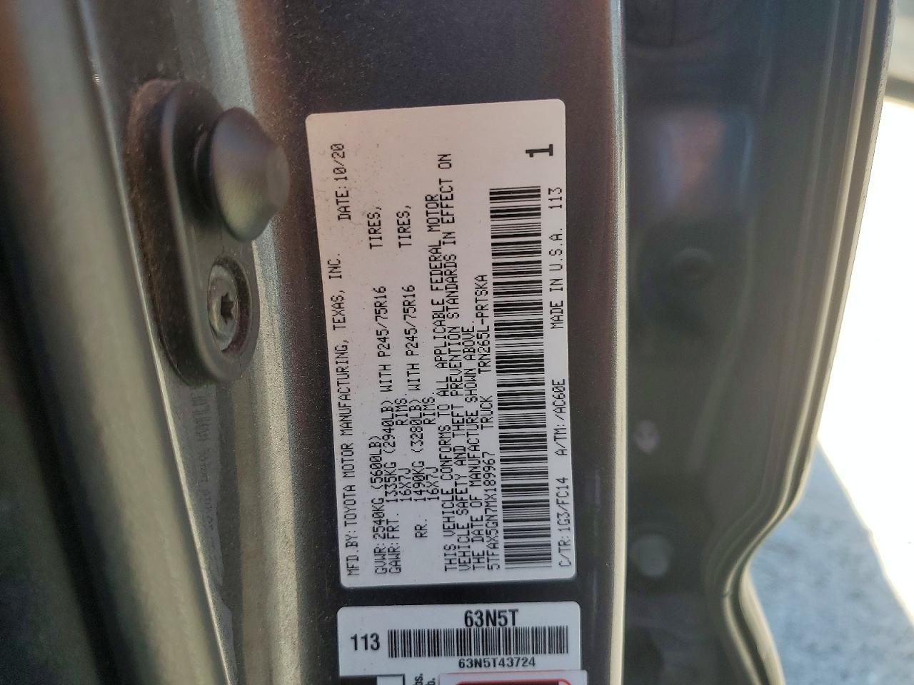 2021 Toyota Tacoma SR5