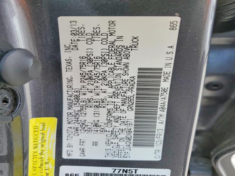 2013 Toyota Tacoma Prerunner V6