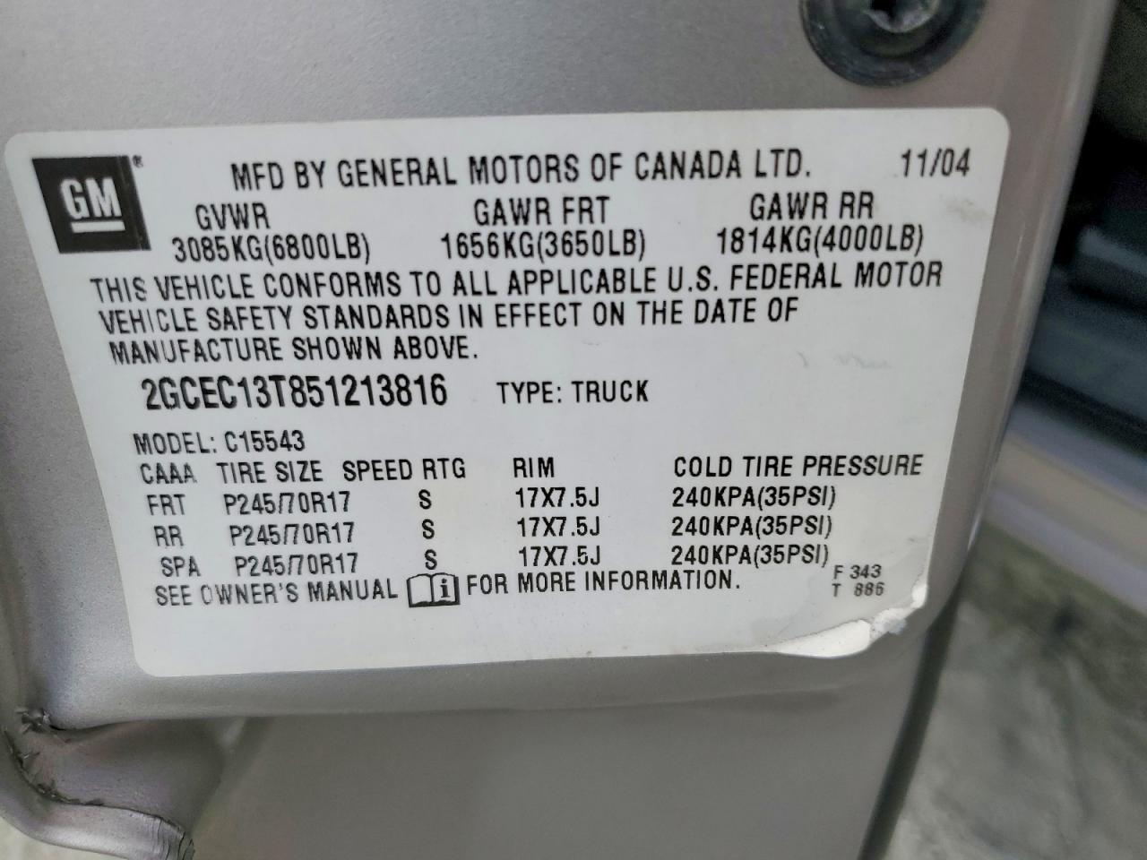 2005 Chevrolet Silverado C1500