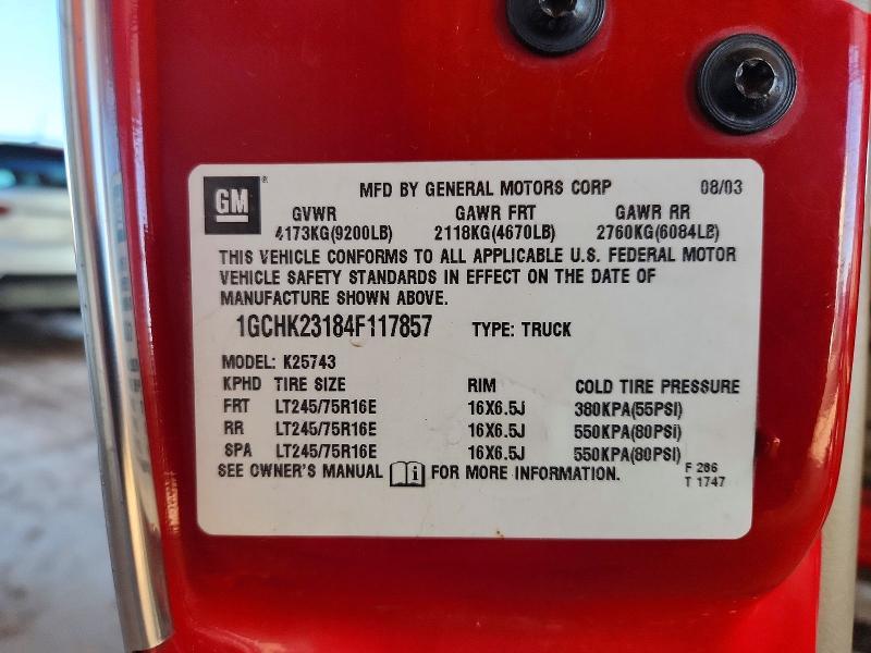 2004 Chevrolet Silverado K2500 Heavy Duty