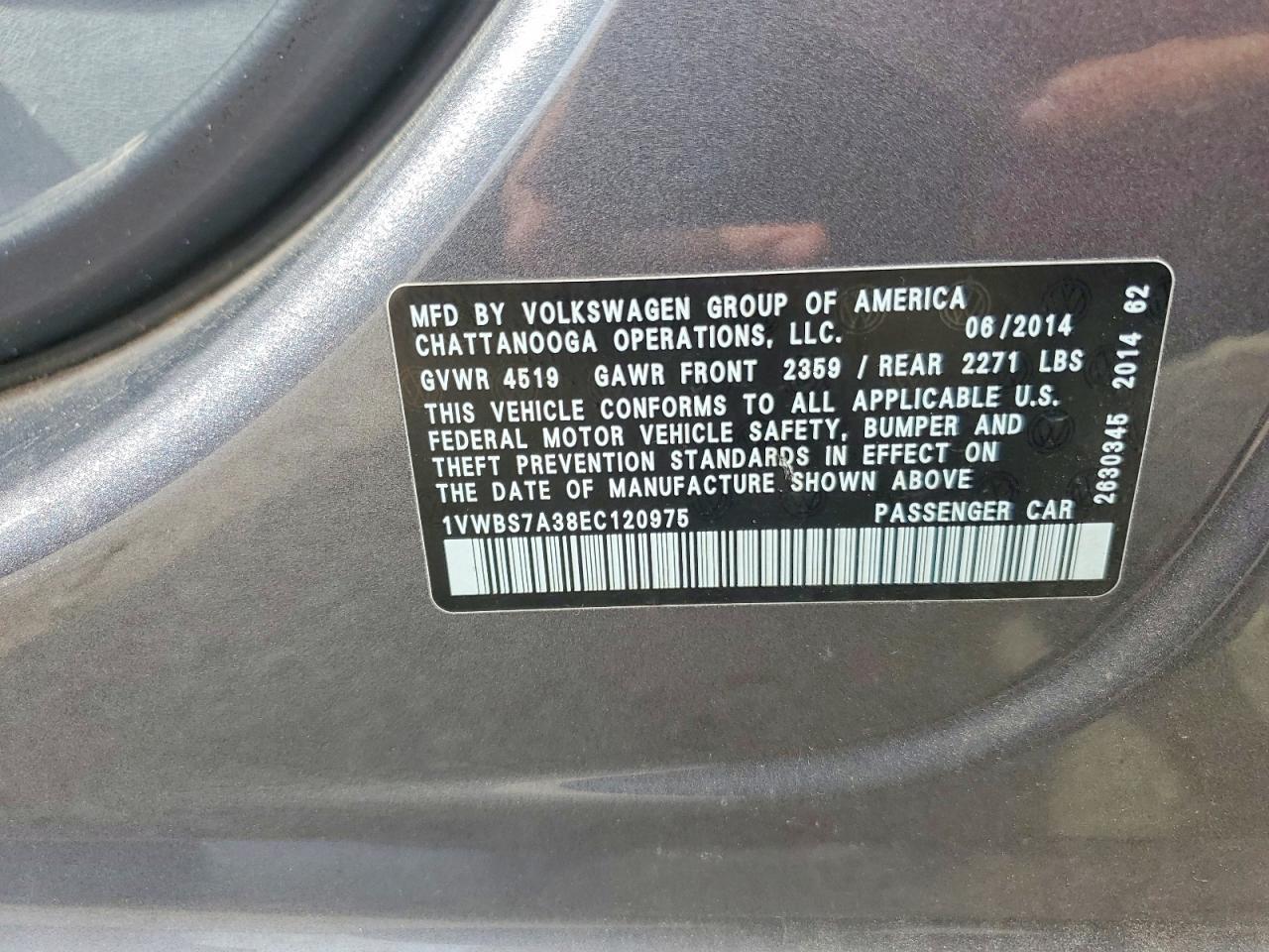 2014 Volkswagen Passat se