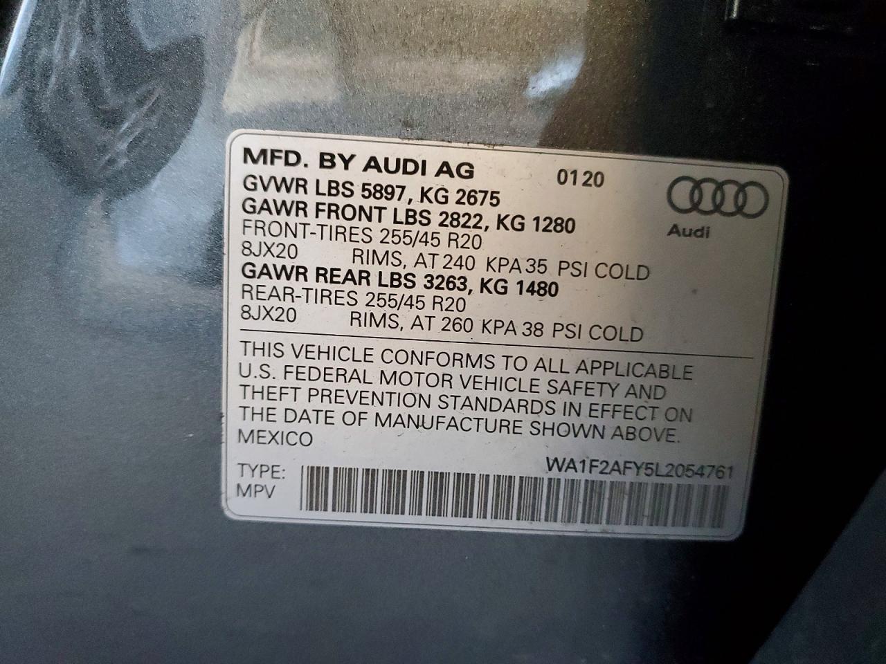 2020 Audi Q5 e Prestige