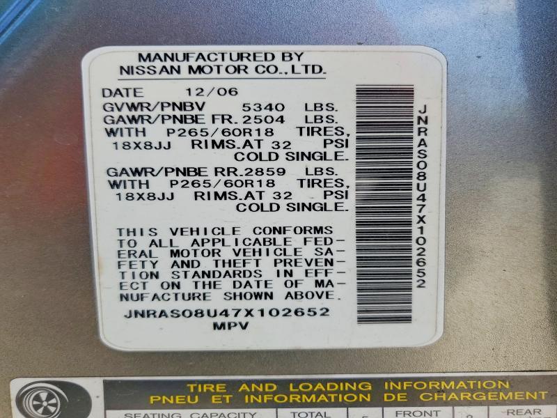 2007 Infiniti Fx35 Base