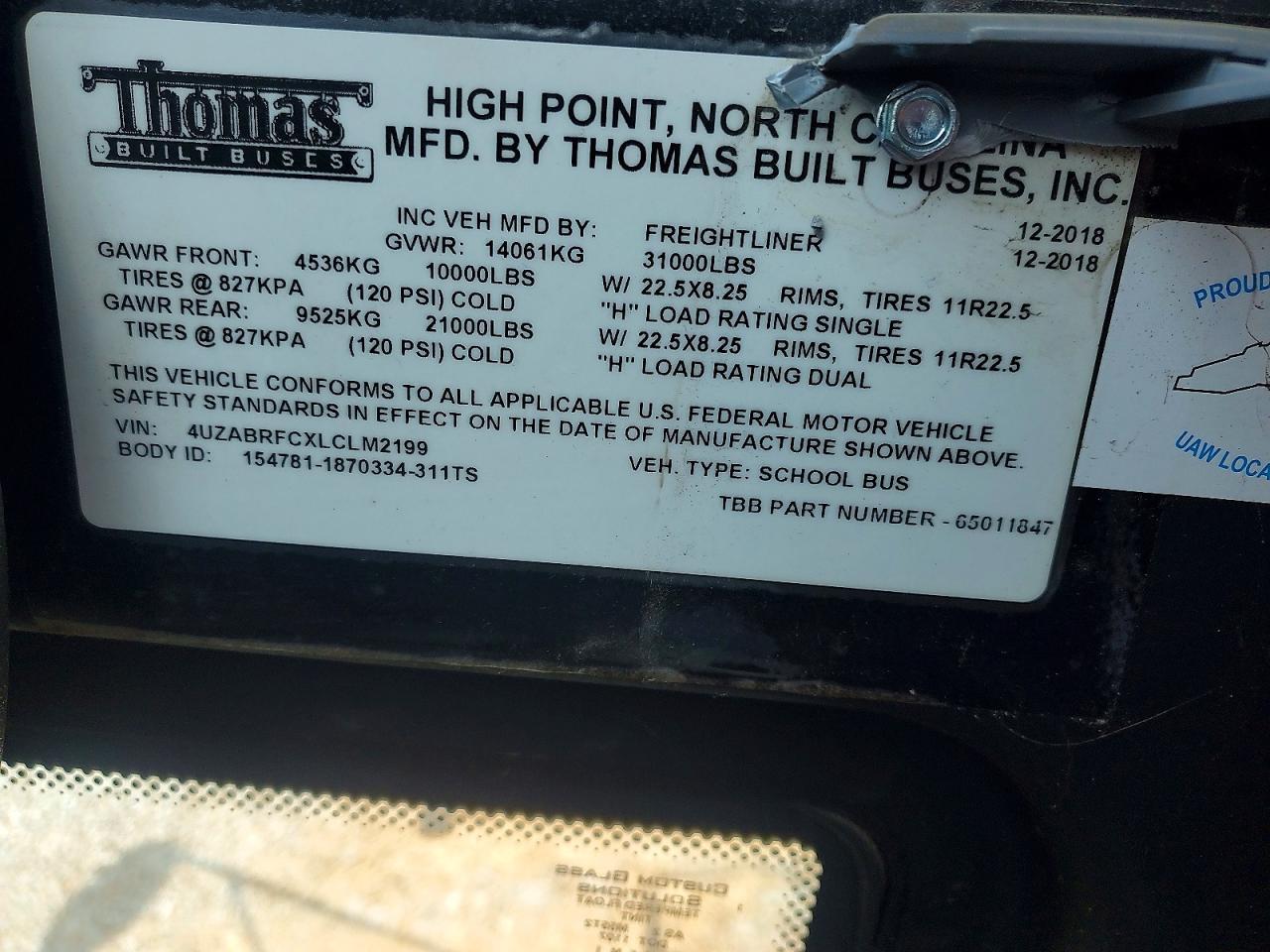 2020 Freightliner Chassis B2B