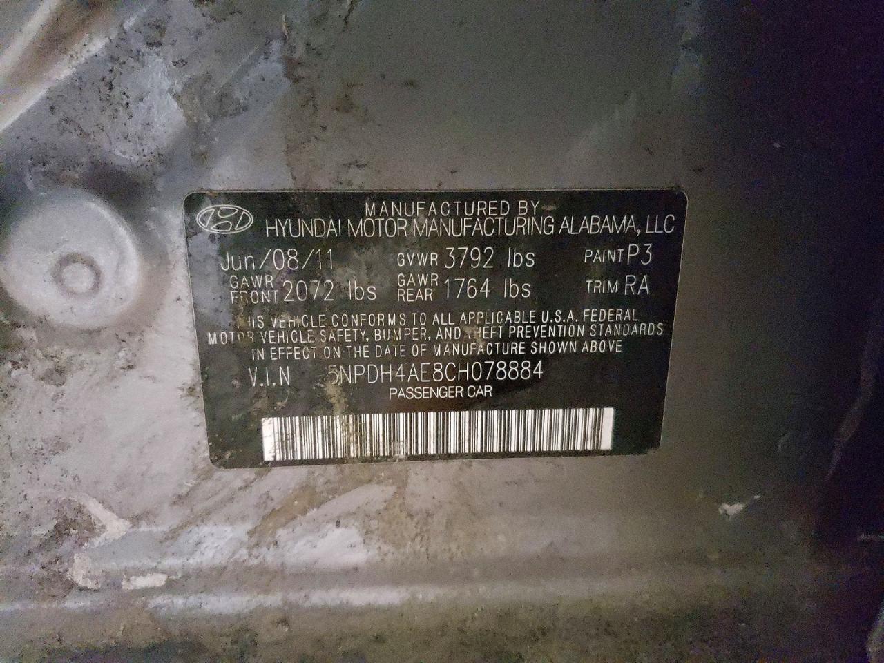 2012 Hyundai Elantra gls