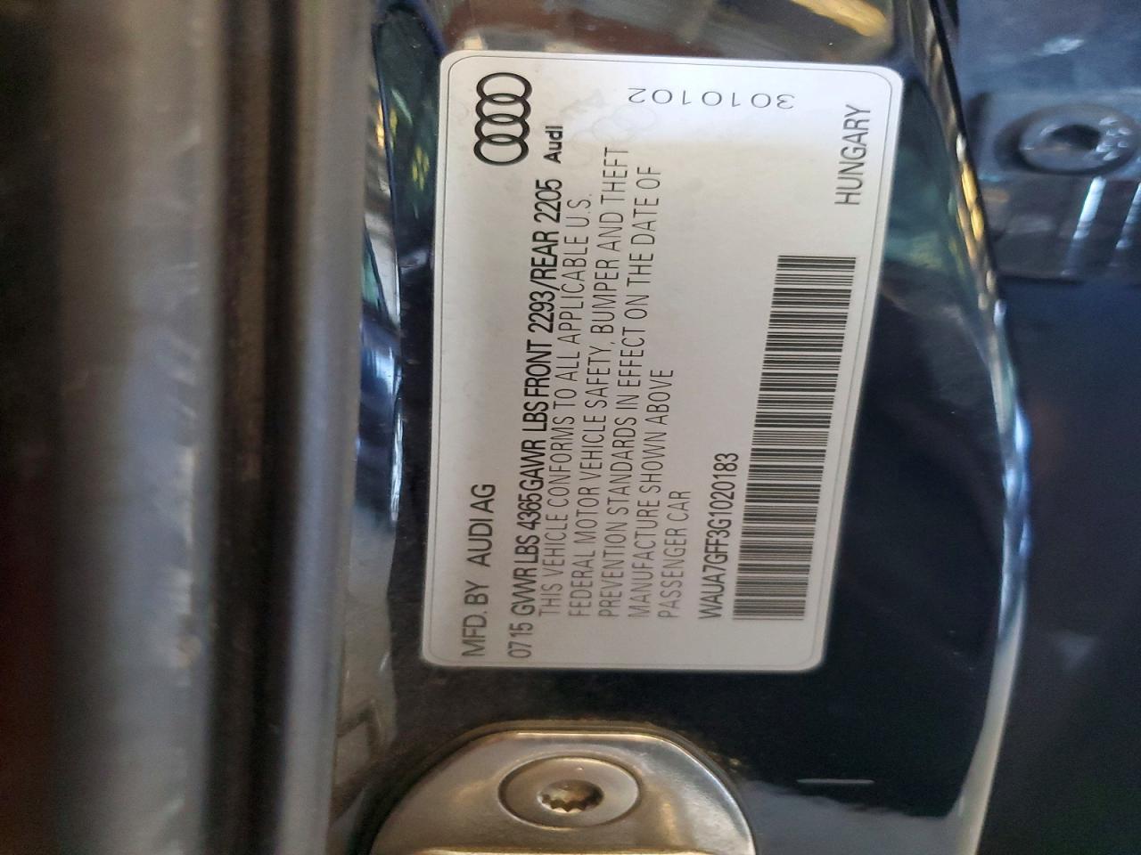 2016 Audi A3 Premium