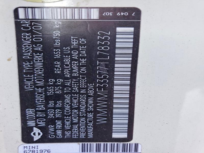2007 Mini Cooper