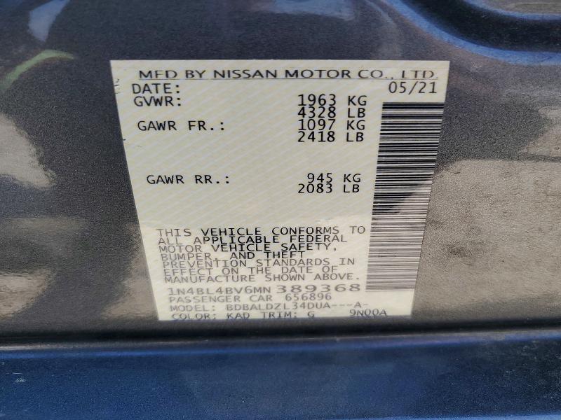 2021 Nissan Altima 2.5 s