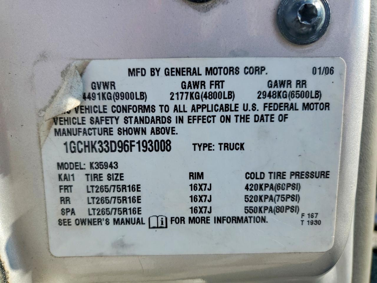 2006 Chevrolet Silverado K3500