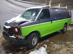 Salvage trucks for sale at Candia, NH auction: 2013 Chev Express G2500