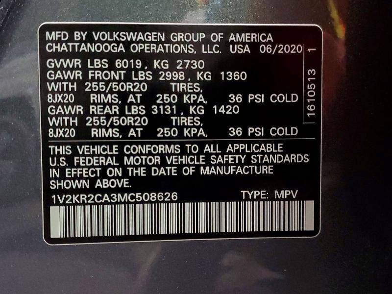 2021 Volkswagen Atlas se