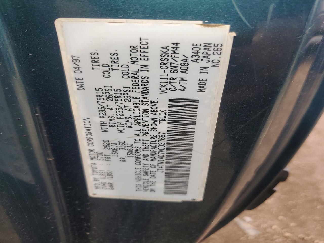 1997 Toyota T100 SR5